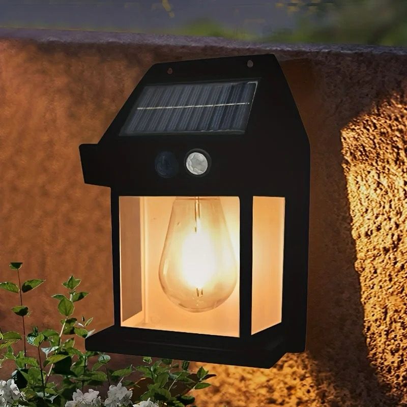 FAROL SOLAR IMPERMEABLE CON SENSOR DE MOVIMIENTO INTELIGENTE